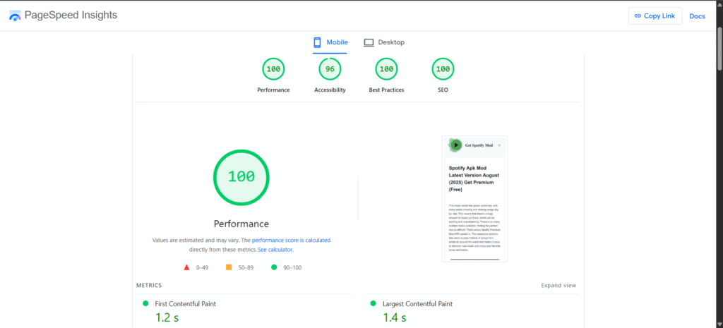 APK Website Speed Optimization