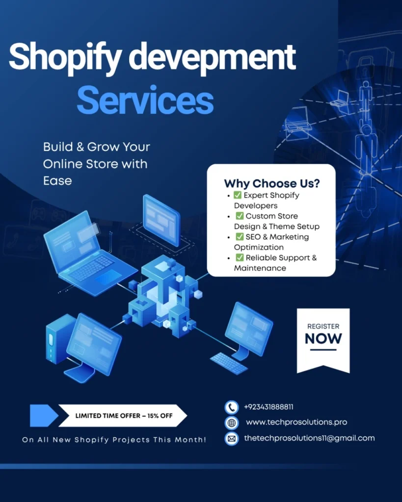 Grow Your E-Commerce Business with Shopify Development Services